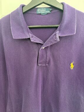 Polo by Ralph Lauren Purple Polo with Yellow Pony Logo Size XL Classic
